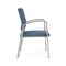 Lesro Newport Guest Chair Metal Frame, Silver, MD Titan Upholstery NP1101 - alternate 2